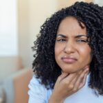 Throat pain and trouble swallowing